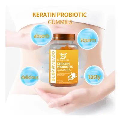 (3) SUGARVEADO Probiotic gummies enhance intestinal motility and support your health