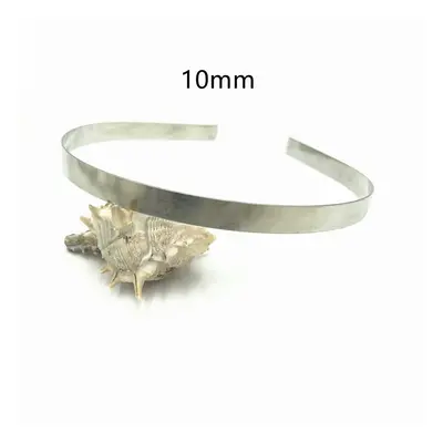 (10mm silver) 50Pcs/Lot 3mm 5mm 7mm 10mm Silver Gold Black Metal Hairband Decorative Headband fo