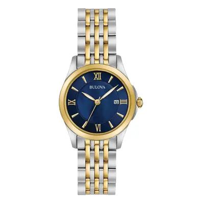 Bulova Classic Quartz Ladies Watch Stainless Steel Two-Tone (Model: