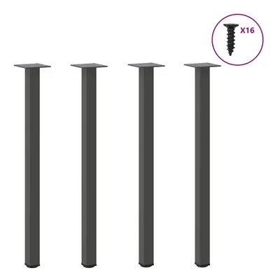 (anthracite, cm (40 mm)) vidaXL Coffee Table Legs Desk Legs Furniture Legs Bar Stand DIY pcs Ste