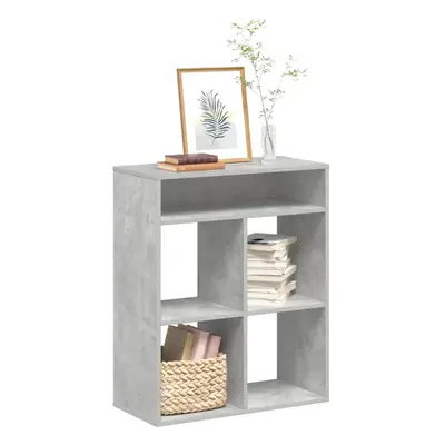 vidaXL Book Cabinet Concrete Grey 66x31x80 cm Engineered Wood storage cabinet