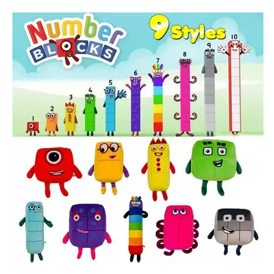 (9PCS/SET) Numberblocks Plush Doll Educational Stuffed Toys