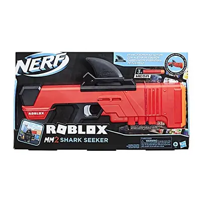 Roblox MM2 Shark Seeker Dart Blaster Shark Fin Action Mega Darts Code to Activate Virtual In-Gam