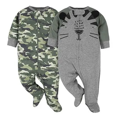 gerber Baby Boys 2-Pack Sleep N Play Tigercamo Newborn