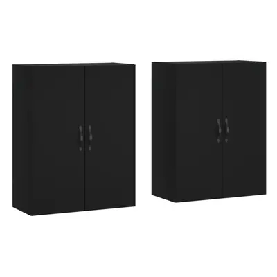 (black) vidaXL Wall Mounted Cabinets Storage Cabinet Cupboard Display Cabinet pcs