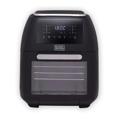 BLACK+DECKER BXAF17095GB Digital Air Fryer Oven with Large Viewing Window, 12L, 2000W, Black