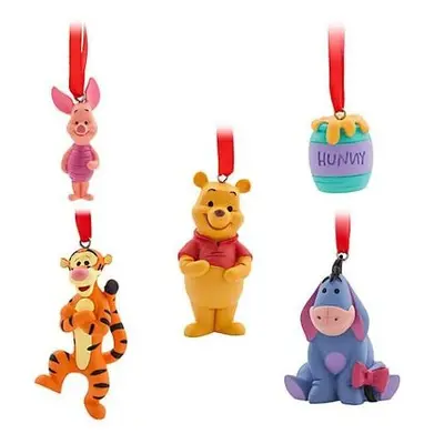 Au Winnie the Pooh Hanging Ornaments, Set of 5, Christmas Ornament