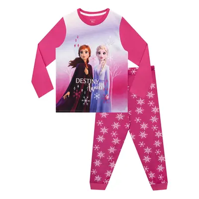 Disney Girls' Pajamas Frozen Pink