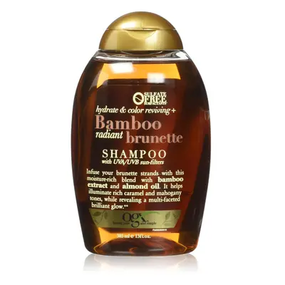 OGX Hydrate & Tone Reviving + Bamboo Radiant Brunette Shampoo, Ounce