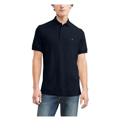 Tommy Hilfiger Mens Short Sleeve Polo Shirt in classic Fit Navy Blaze