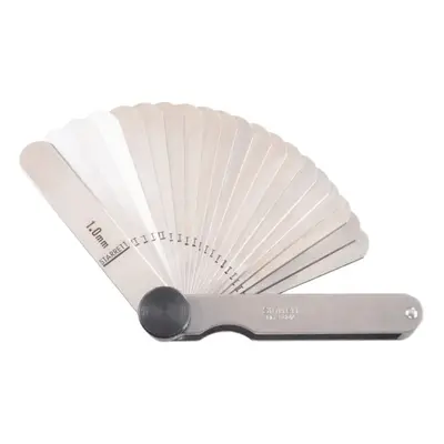 66MA Thickness Gage Set With Straight Leaves, 0.05-1.0 mm, Leaves