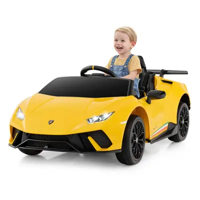 Lamborghini Kids Ride on Car 12V Battery Powered Electric Vehicle-Yellow