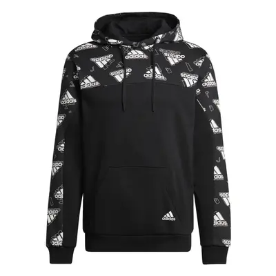 (L) Men's Adidas GFX Graphic Hoodie Black HN9055