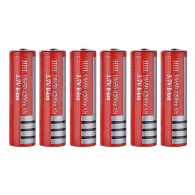 6Pcs 4200mAh Rechargeable 3.7V Lithium-ion Battery for Microphone BC986