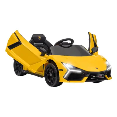 AIYAPLAY Lamborghini Revuelto Licensed Ride On Car, with Suspension, Yellow