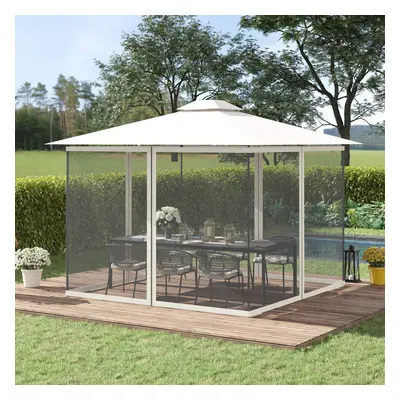 Outsunny x 207cm Universal Replacement Gazebo Mesh Netting Screen Walls