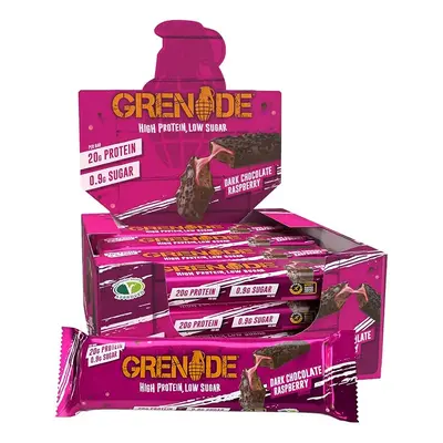 Grenade High Protein, Low Sugar Bar - Dark Chocolate Raspberry, x g