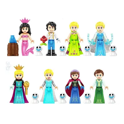 (Style B 8pcs) 24PCS Beauty and the Beast Minifigures Toys Fit Lego