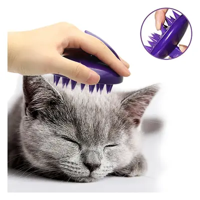 CELEMOON [Soft Silicone Pins] Ultra-Soft Silicone Washable Cat Grooming Shedding Massage/Bath Br