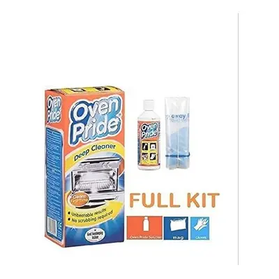 Oven Pride 500ml complete kit with SAFETY Gloves and SMART bag for Rack + Grill Easy cleaning De