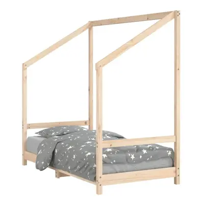 (brown, x cm) vidaXL Kids Bed Frame Bedstead Wooden Bed Base Children's Bed Solid Wood Pine