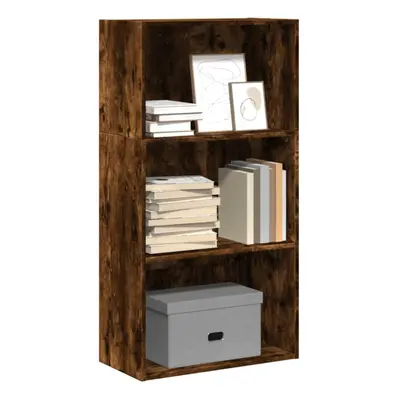 vidaXL Bookcase Storage Rack Cabinet Bookshelf Smoked Oak Engineered Wood