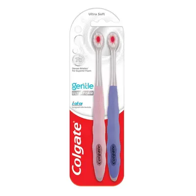 Colgate Gentle UltraFoam Ultra Soft Bristles Toothbrush, Pcs, Soft Bristles for Superior Clean