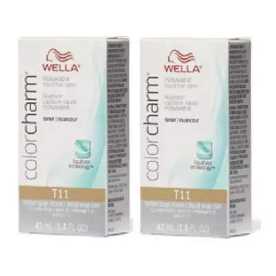 (T11 + T11) Wella Color Charm T35 Beige Blonde Permanent Liquid Hair Toner