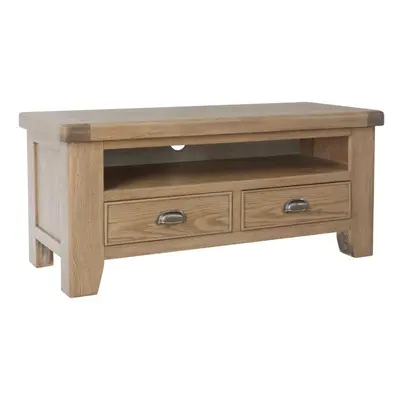 Holcombe TV Stand Drawers Media Storage Cabinet Solid Wood