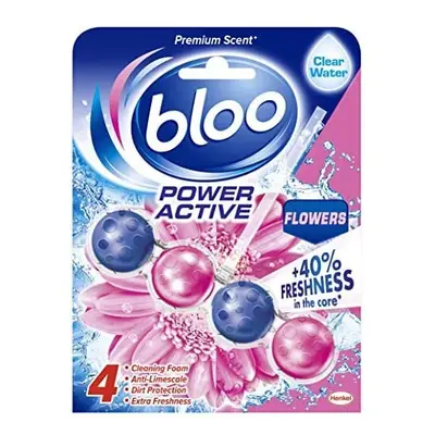 Bloo Power Active, Flowers, Toilet Rim Block, Pack of