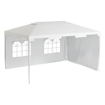 Outsunny x m Garden Gazebo Outdoor Canopy Marquee Party Tent White