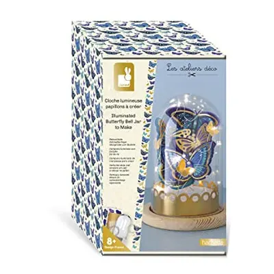 Create-Your-Own Light-Up Blue & Gold Butterfly Bell Jar-Les Ateliers DÃ©co-Children's Arts & Cra