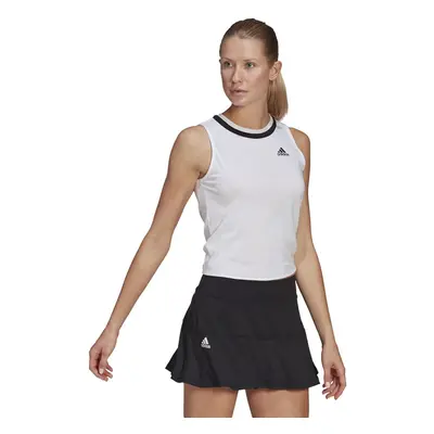 adidas womens Club Knot Tank Black/White X-Large