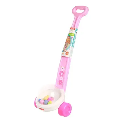 Fisher-Price Brilliant Basics Corn Popper Pink Baby Toddler Toy Push