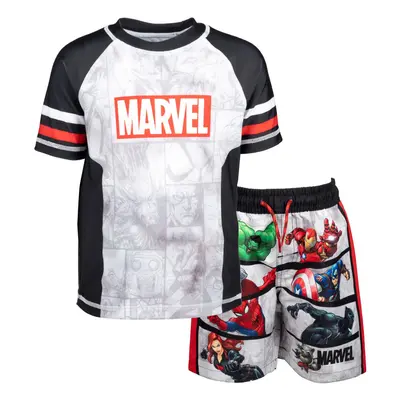 Marvel Avengers Spider-Man Iron Man Thor Big Boys Pullover Rash Guard