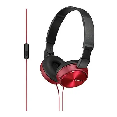 Sony Foldable Headphones MDR ZX310 R Metallic Red