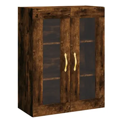 (smoked oak) vidaXL Wall Mounted Cabinet Bathroom Wall Storage Cabinet Engineered Wood