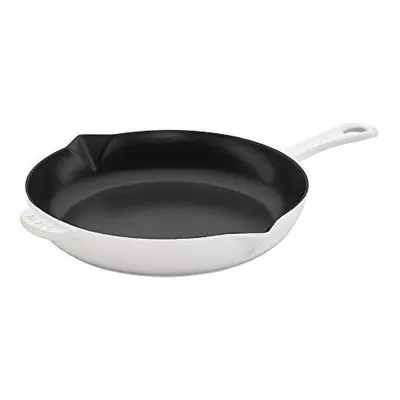 Staub cast Iron 10-inch Fry Pan - White, Made in France