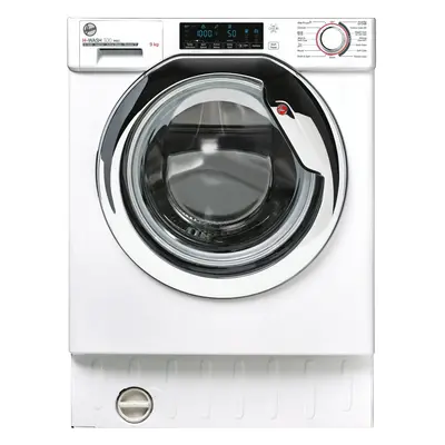 Hoover H-WASH PRO HBWOS69TMCE Wifi Connected Integrated 9Kg Washing Machine with rpm - White / C