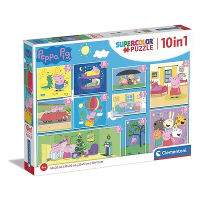 Clementoni Supercolor in Peppa Pig (3x18, 4x30, 2x48 and 1x60 Pieces) -Jigsaw Puzzle for Kids Ag