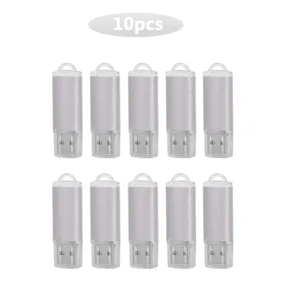 (64GB x10pcs, Silver USB 2.0) 10PCS/lot Colour USB 2.0 USB Flash Drive 8GB 16GB 32GB 64GB USB St