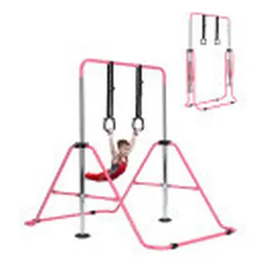 (1-pink) Gymnastics Bar Training Kip Bar With Grips