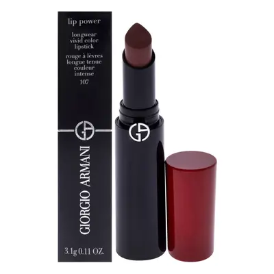 Giorgio Armani Lip Power Longwear Vivid Color Lipstick - Sensual for Women 0.11 oz Lipstick