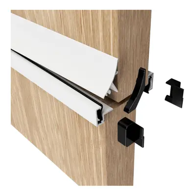 (White inside and outside) Stable Door Weather Seal Rain and Draught Proofing Kit, also for Half