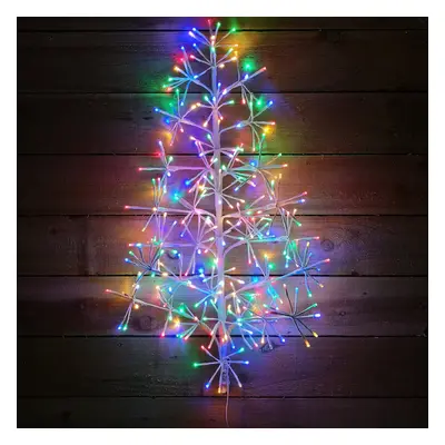 Premier Christmas 60cm Twinkling Starburst Tree - Multicoloured & Amber