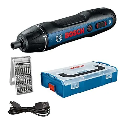 Cordless Screwdriver Bosch GO (incl. 25-Piece Bit Set, USB Charging Cable, L-BOXX Mini) â Amaz