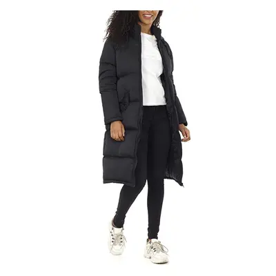 (UK 8) Brave Soul Womens Long Padded Puffer Hood Coat