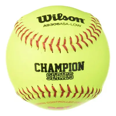 WILSON Sporting Goods A9306 ASA Series Softball Inch (Pack of 12) Optic Yellow (WTA9306BASA-LOW)