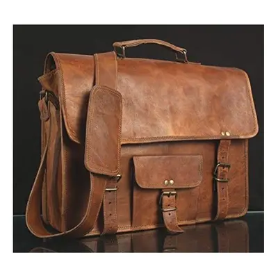 Alaska exports Leather Laptop Bag | Leather Messenger for Men and Women | Briefcases for Men | A