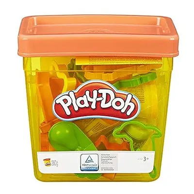 Play-Doh Fun Tub Playset, Great First Play-Doh Toy for Kids Years and Up with Storage, Tools, No